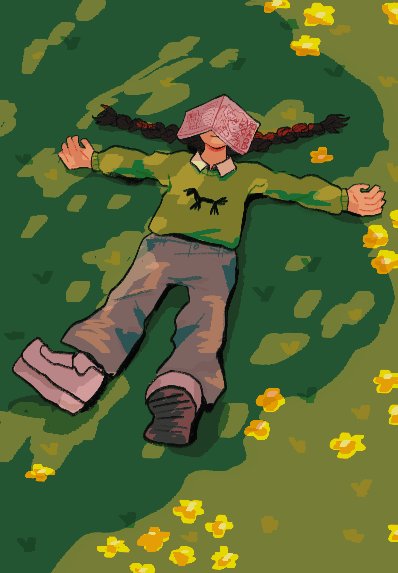 grass, i love touching grass